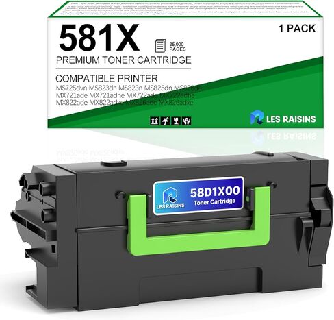 58D1U00 Remanufactured Toner Cartridge Ultra High Yield Toner Replacement for Lexmark 58D1U0E 58D1U00, Compatible with Lexmark MS823 MS725 MS825 MS826 MX722 MX725 MX822 Printer - 55,000 Pages in Saudi Arabia