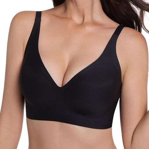 Jelly Bras for Women Seamless Deep V Bralette Wireless Bra Comfortable with Support and Lift no Underwire in Saudi Arabia