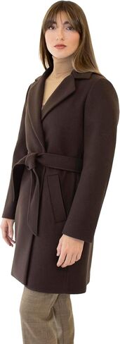 Nine West womens Ah8571 - Nine West Mid-length Faux Wool Coat in Saudi Arabia