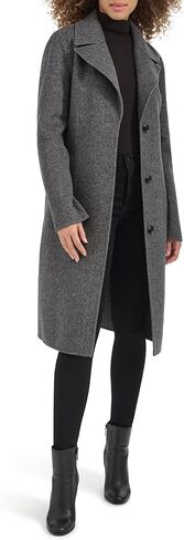 Kenneth Cole Women's Double Face Wool with Notched Collar Coat in Saudi Arabia