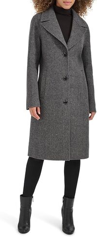 Kenneth Cole Women's Double Face Wool with Notched Collar Coat in Saudi Arabia