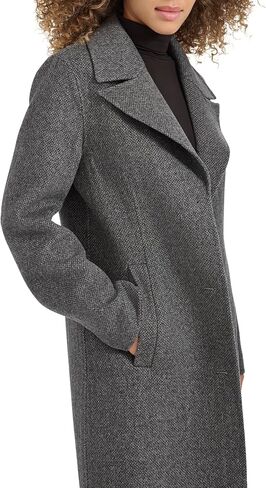 Kenneth Cole Women's Double Face Wool with Notched Collar Coat in Saudi Arabia