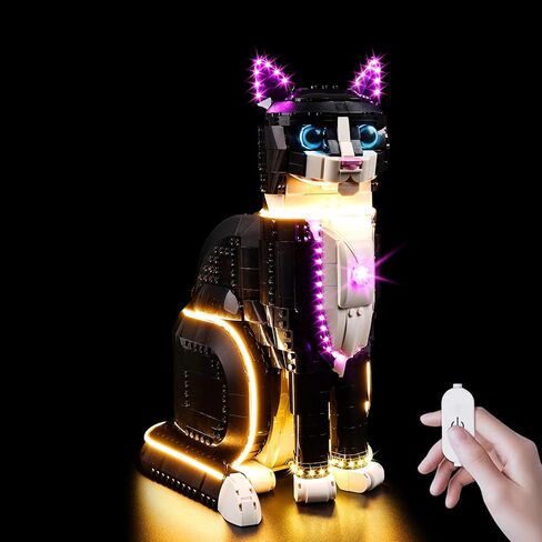 Kyglaring LED Lighting Kit for Lego Ideas Tuxedo Cat Model Kit, Compatible with Lego 21349 (Lego Sets Not Included) in Saudi Arabia