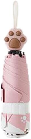 Travel Compact Portable Cat Claw Umbrella Lightweight&Portable Cat Paw Design UV Protection in Saudi Arabia