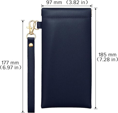 3 Pcs Soft Leather Sunglasses Pouch With Carrying Strap Large Squeeze Top Eyeglasses Bag Glasses Case for Women Men in Saudi Arabia