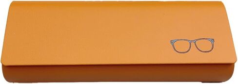 Unisex PU Leather Hard Eyeglasses Case - Durable Eyewear Protector for Most Glasses Types in Saudi Arabia