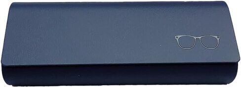 Unisex PU Leather Hard Eyeglasses Case - Durable Eyewear Protector for Most Glasses Types in Saudi Arabia
