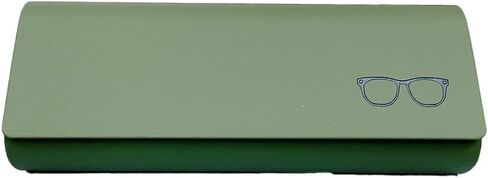 Unisex PU Leather Hard Eyeglasses Case - Durable Eyewear Protector for Most Glasses Types in Saudi Arabia