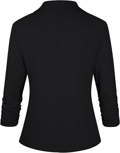 MINTLIMIT Womens Casual Blazer Open Front Business Suit Jacket 3/4 Sleeve Button Work Office Blazer Lightweight in Saudi Arabia