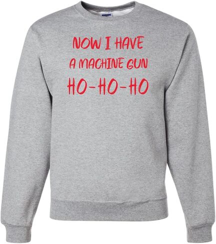 الآن لدي سترة رشاشة Ho Ho Ho Die Hard Ugly Christmas Sweater Crewneck in Kuwait