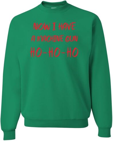 الآن لدي سترة رشاشة Ho Ho Ho Die Hard Ugly Christmas Sweater Crewneck in Kuwait