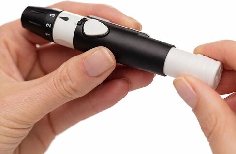 Lancing Device with Lancet Ejector – 5 Adjustable Depth Settings | with 5 Lancets Free in Kuwait