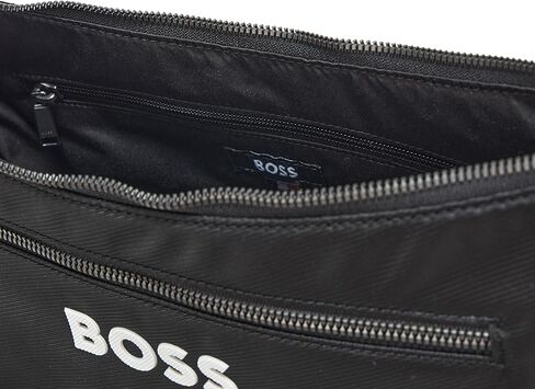BOSS, catch hobo big logo bag, black gloss, One Size in Saudi Arabia