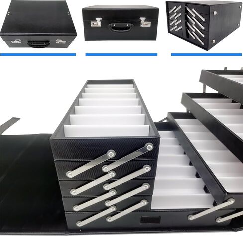 INTSUPERMAI Eyeglasses Storage Organizer Foldable Suitcase with Password PU leather Glasses Eyewear Display Case Box in Kuwait
