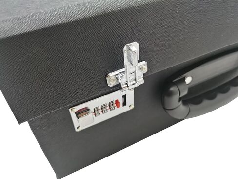 INTSUPERMAI Eyeglasses Storage Organizer Foldable Suitcase with Password PU leather Glasses Eyewear Display Case Box in Kuwait