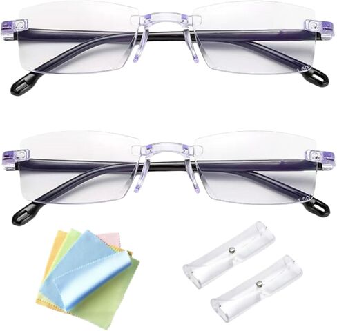 2 قطعة نظارات ذكية ذات تركيز مزدوج تكبير ذكي بدون رؤية زرقاء كما يظهر على التلفاز، نوبلو طويل النظر تلقائي مضاد للضوء، نظارات قراءة تلقائية لطول النظر الشيخوخي، مضادة للتركيز التلقائي نوبلو للنساء والرجال in Kuwait