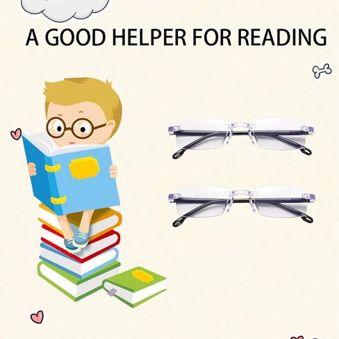 2 قطعة نظارات ذكية ذات تركيز مزدوج تكبير ذكي بدون رؤية زرقاء كما يظهر على التلفاز، نوبلو طويل النظر تلقائي مضاد للضوء، نظارات قراءة تلقائية لطول النظر الشيخوخي، مضادة للتركيز التلقائي نوبلو للنساء والرجال in Kuwait