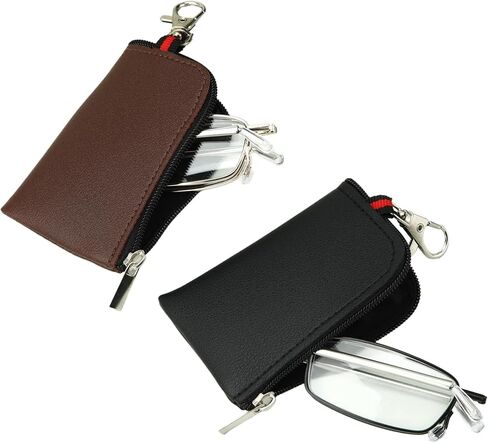 2 Pack Folding Reading Glasses Blue Light Blocking Ultra-Thin Metal Frame for Men & Women Pocket Readers in Saudi Arabia