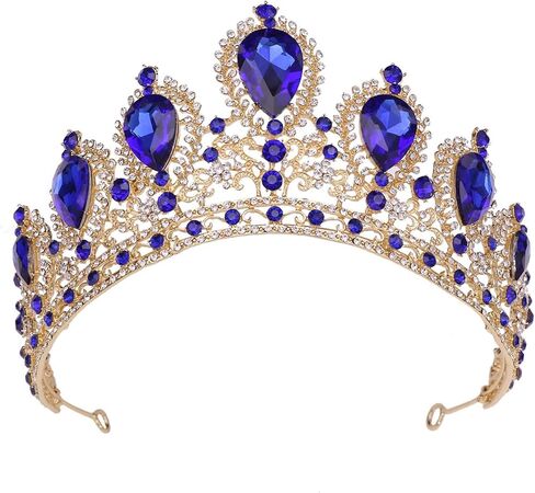Bridal Hair Accessories Wedding Headwear Crystal Crown Mitzvah Crown Bridal Crown Wedding Ball For Women, Green in Saudi Arabia
