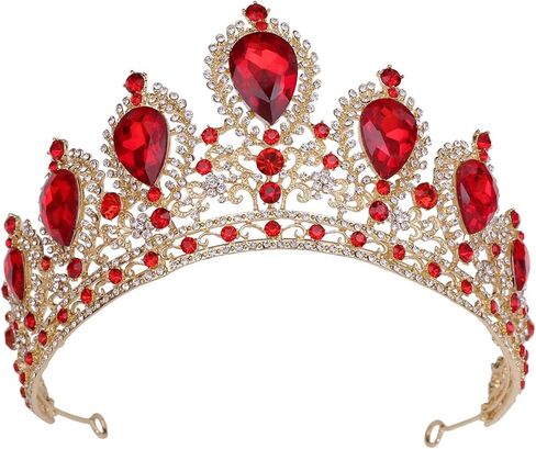 Bridal Hair Accessories Wedding Headwear Crystal Crown Mitzvah Crown Bridal Crown Wedding Ball For Women, Green in Saudi Arabia