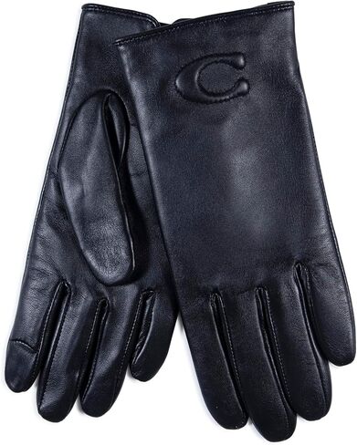 Coach Women's Tabby C Leather Glove in Saudi Arabia