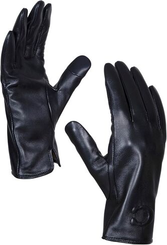Coach Women's Tabby C Leather Glove in Saudi Arabia