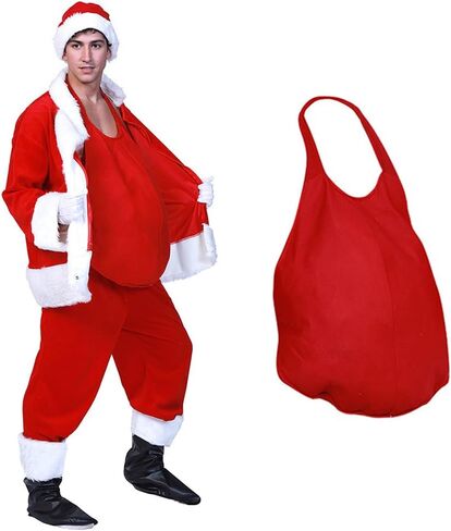 Santa Belly Stuffer, Padded Fake Belly for Santa Claus Suit, Men's Unisex Fat Belly Costume for Unisex Christmas & Halloween Cosplay in Saudi Arabia