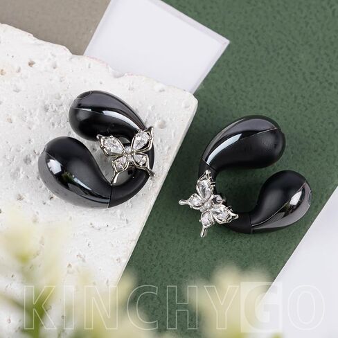 عبوتان من الكريستال على شكل فراشة لمشبك على سماعات الأذن المفتوحة لتزيين المجوهرات in Kuwait