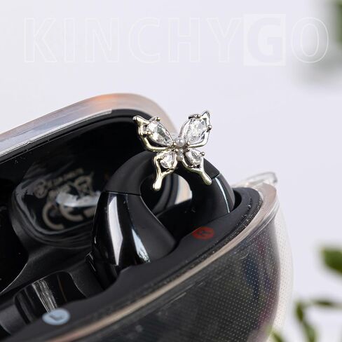 عبوتان من الكريستال على شكل فراشة لمشبك على سماعات الأذن المفتوحة لتزيين المجوهرات in Kuwait