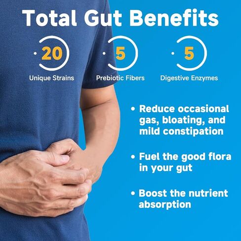 NATURE TARGET Probiotics for Men, 100 Billion CFUs Probiotics for Digestive Health with Enzymes & Prebiotics, 180 Veg Capsules, Mens Probiotic for Gut & Bloating, with Saw Palmetto for Prostate Health in Saudi Arabia