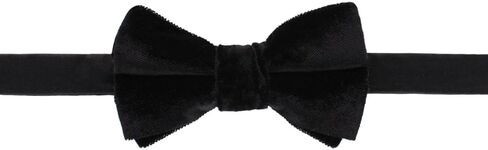 Trafalgar Men's Poirot Velvet Solid Colored Bow Tie in Saudi Arabia