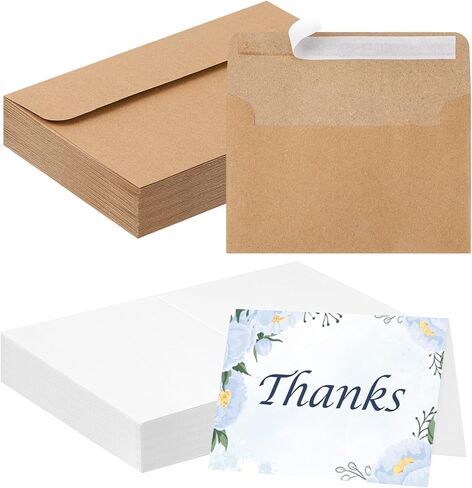 20 Sets Blank Watercolor Cards with Envelopes, 140lb/300GSM Watercolor Paper Cards, 5 x 7 in Foldable Watercolor Postcards with Envelopes for Greeting Cards Wedding Invitations in Kuwait