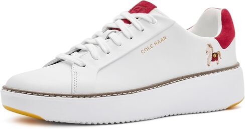 حذاء رياضي نسائي من Cole Haan Grandpro Topspin، أبيض بصري/أزرار صغيرة، 9.5 in Kuwait