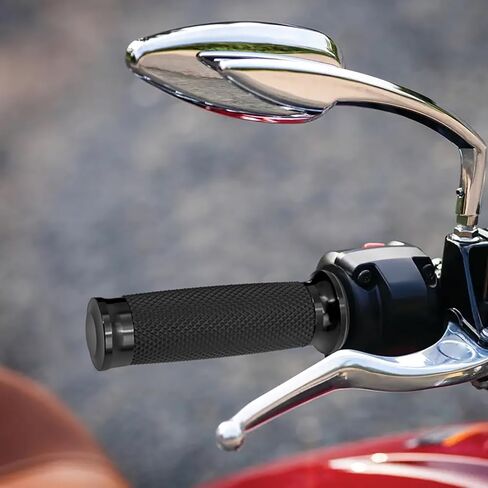 مقابض يدوية ناعمة الملمس من HDBUBALUS للدراجة النارية مقاس 1 بوصة مناسبة لدراجات Harley Touring Sportster Dyna 883 1200 Softail كروم مخصص in Kuwait