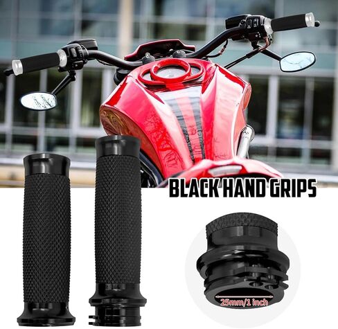 مقابض يدوية ناعمة الملمس من HDBUBALUS للدراجة النارية مقاس 1 بوصة مناسبة لدراجات Harley Touring Sportster Dyna 883 1200 Softail كروم مخصص in Kuwait