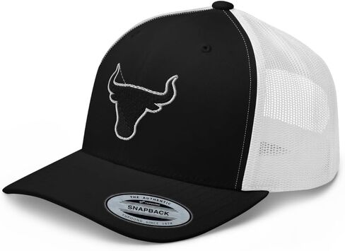 NX Bull Head Rodeo Blacken المطرزة قبعة سائق الشاحنة منحني بيل منتصف التاج Snapback البلد الغربي راعية البقر قبعة رعاة البقر in Kuwait