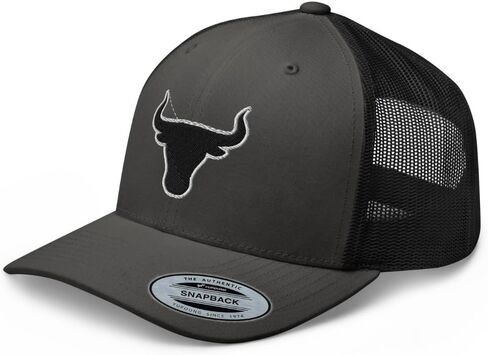 NX Bull Head Rodeo Blacken المطرزة قبعة سائق الشاحنة منحني بيل منتصف التاج Snapback البلد الغربي راعية البقر قبعة رعاة البقر in Kuwait