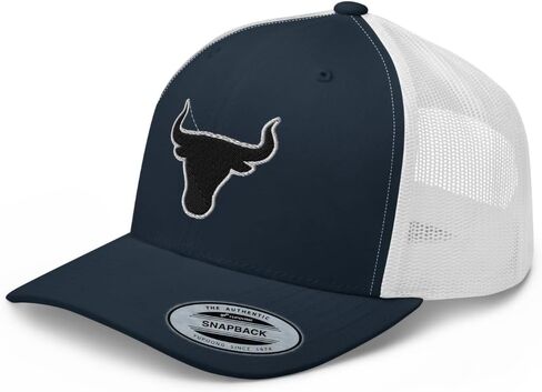NX Bull Head Rodeo Blacken المطرزة قبعة سائق الشاحنة منحني بيل منتصف التاج Snapback البلد الغربي راعية البقر قبعة رعاة البقر in Kuwait
