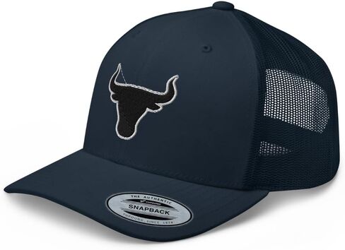 NX Bull Head Rodeo Blacken المطرزة قبعة سائق الشاحنة منحني بيل منتصف التاج Snapback البلد الغربي راعية البقر قبعة رعاة البقر in Kuwait