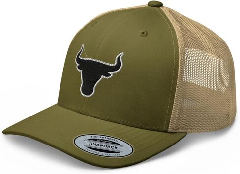 NX Bull Head Rodeo Blacken المطرزة قبعة سائق الشاحنة منحني بيل منتصف التاج Snapback البلد الغربي راعية البقر قبعة رعاة البقر in Kuwait