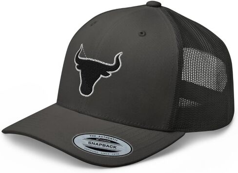 NX Bull Head Rodeo Blacken المطرزة قبعة سائق الشاحنة منحني بيل منتصف التاج Snapback البلد الغربي راعية البقر قبعة رعاة البقر in Kuwait