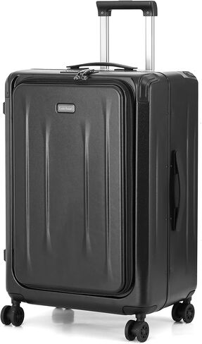 25 Inch Luggage, Top Opening Airline Approved ABS+PC Hard Shell Suitcases with Silent Wheels, TSA Lock,Front Pocket and Wet-dry Separated Six-piece Set(25 inch-Orange) in Saudi Arabia