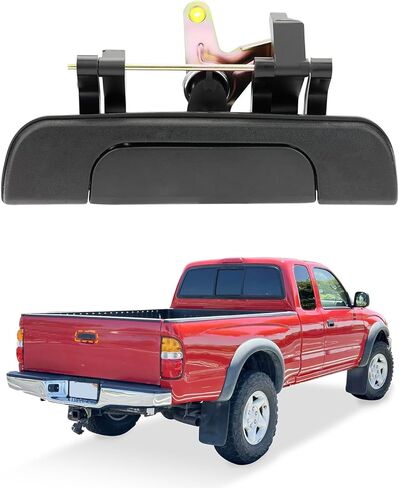 مقبض باب الباب الخلفي، متوافق مع 1995 1996 1997 1998 1999 2000 2001 2002 2003 2004 Toyota Tacoma Pickup، الجزء الخلفي الخارجي مزخرف، استبدال # 6909035010 TO1915102 بوابة الذيل خارج مزلاج قفل الباب الخلفي in Kuwait
