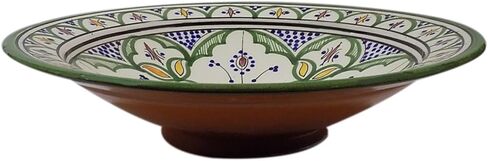 Ceramic Plates Moroccan Handmade Serving Wall Hanging Exquisite Colors Decorative 14 inches Diameter in Saudi Arabia