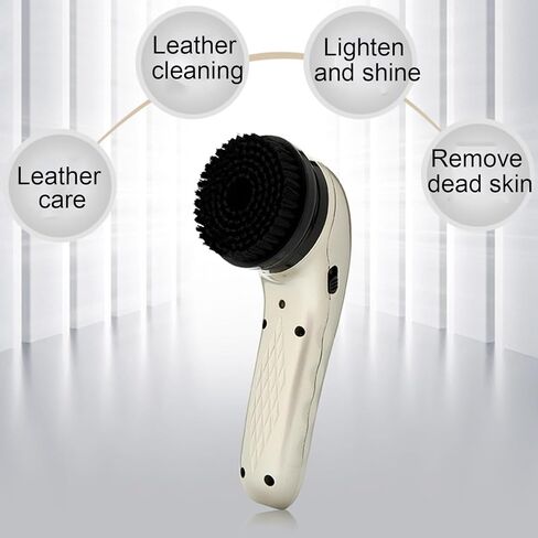Shoe Shine Machine, USB Rechargeable Rotary Cleaner, Multi-Functional Leather Washer, Includes 6 Brushes for Shoes, Handbags, and Jackets in Saudi Arabia