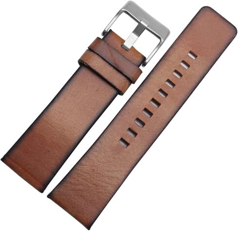 SUNJIA Authentic Leather Strap Compatible With DZ 1399 DZ4280 DZ4290 22mm 24mm 28mm Diesel Watch Strap in Saudi Arabia