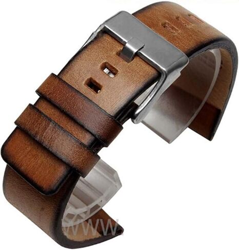 SUNJIA Authentic Leather Strap Compatible With DZ 1399 DZ4280 DZ4290 22mm 24mm 28mm Diesel Watch Strap in Saudi Arabia