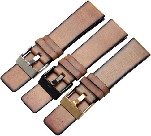 SUNJIA Authentic Leather Strap Compatible With DZ 1399 DZ4280 DZ4290 22mm 24mm 28mm Diesel Watch Strap in Saudi Arabia