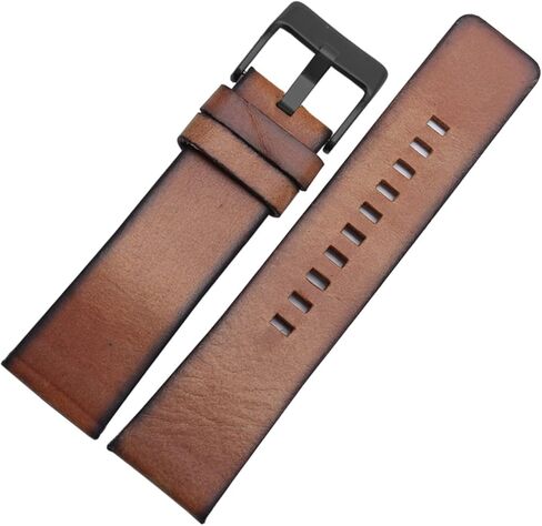 SUNJIA Authentic Leather Strap Compatible With DZ 1399 DZ4280 DZ4290 22mm 24mm 28mm Diesel Watch Strap in Saudi Arabia