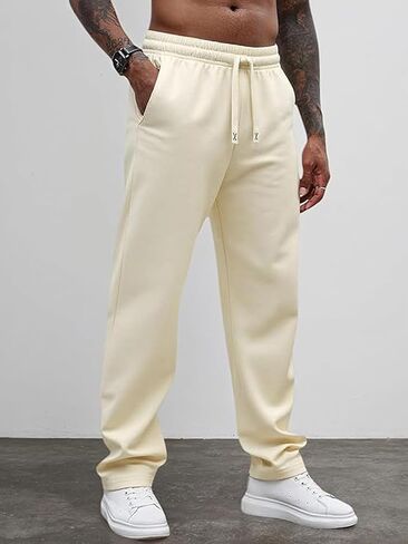 Men's Casual Jogger Pants Lightweight Breathable Elastic Waist with Pockets in Saudi Arabia